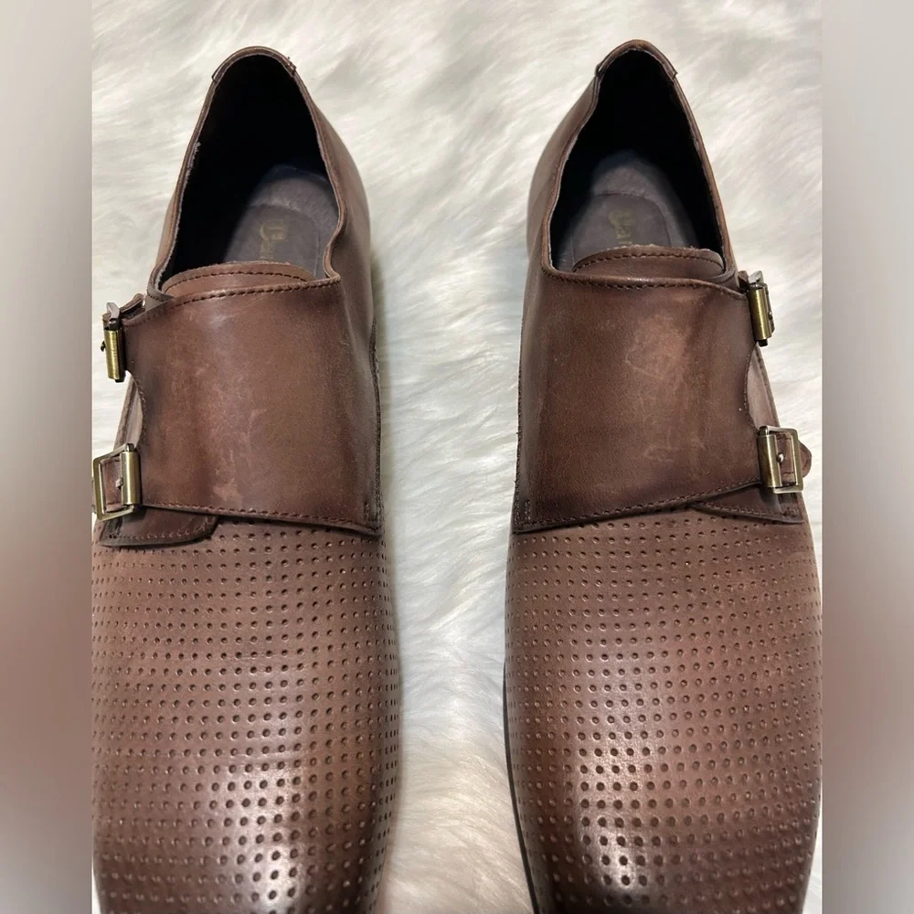 Carrucci Perforated Double Monk Strap Red Bottom K5308-06 Shoes - Picture 5 of 9